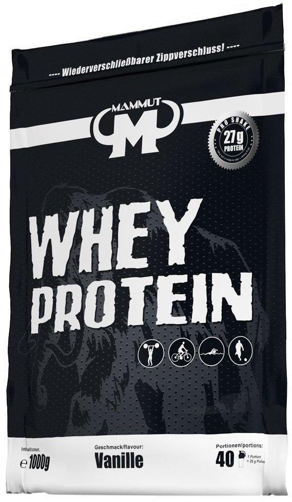 Mammut Whey Protein 1000g Vanille Test TOP Angebote ab 31,49 € (Januar 2023)