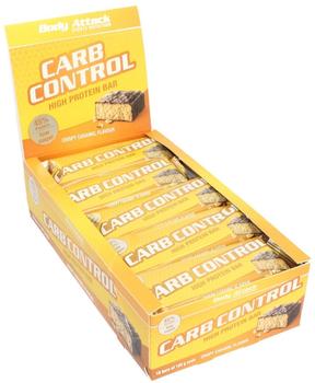 Body Attack Carb Control Crispy Caramel Riegel 15 x 100 g