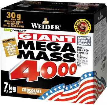 Weider Mega Mass 4000 Vanille 7000g