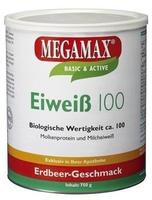 MEGAMAX Eiwei&szlig; 100 ERDBEER 750 g