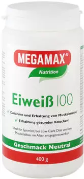 Megamax Eiweiss 100 Neutral Pulver (400 g)