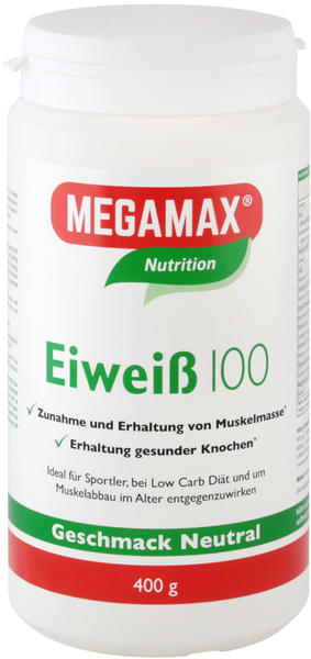 Megamax Eiweiss 100 Neutral Pulver (400 g)