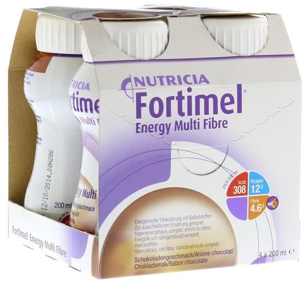 Nutricia Fortimel Energy Multi Fibre Schokoladengeschmack (8 x 4 x 200 ml)