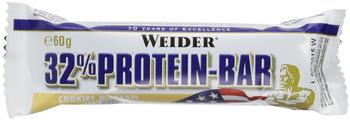 Weider 32% Protein Bar Box Cookies Cream