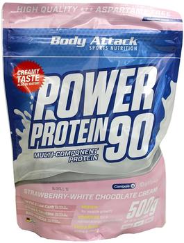 Body Attack Power Protein 90 500g Strawberry White Chocolate Cream