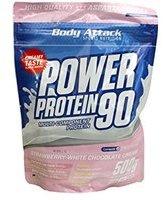 Body Attack Power Protein 90 Strawberry-White Chocolate Cream Pulver 500 g