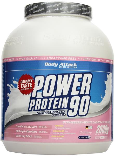 Body Attack Power Protein 90 2000g Strawberry White Chocolate Cream