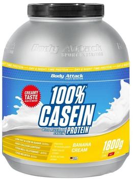 Body Attack 100% Casein Protein Banana Cream 1800g