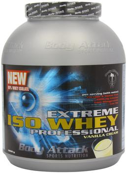 Body Attack Extreme ISO Whey Professional Vanilla Pulver 1800 g