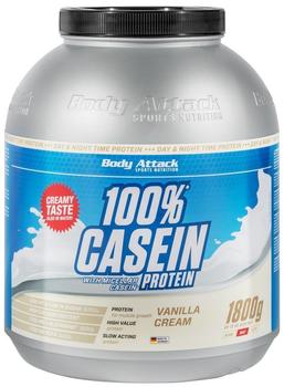 Body Attack 100% Casein Protein Vanilla Cream 1800g