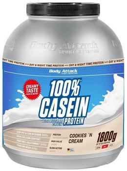 Body Attack 100% Casein Protein Cookies & Cream 1800g