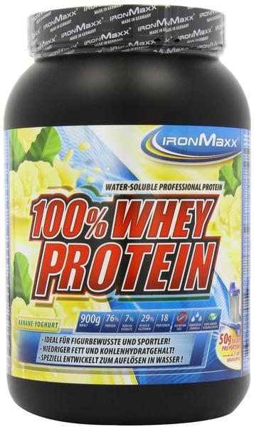 IronMaxx 100% Whey Protein Banane-Joghurt 900g