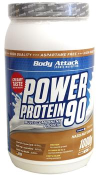 Body Attack Power Protein 90 Haselnuß 1000g
