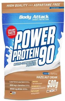 Body Attack Power Protein 90 Hazelnut Cream Pulver 500 g