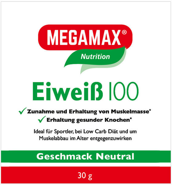 Megamax Eiweiss 100 Neutral Megamax Pulver (30 g)