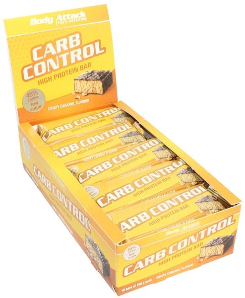 Body Attack Carb Control Proteinriegel 100g Crispy Caramel