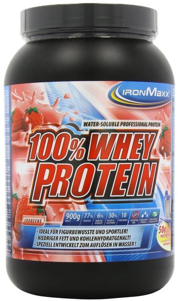 IronMaxx 100% Whey Protein Erdbeere 900g