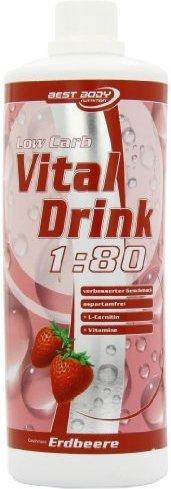 Best Body Nutrition Low Carb Vital Drink Erdbeere 1000ml