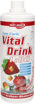 Best Body Nutrition Low Carb Vital Drink Erdbeer-Rhabarbar 1000ml