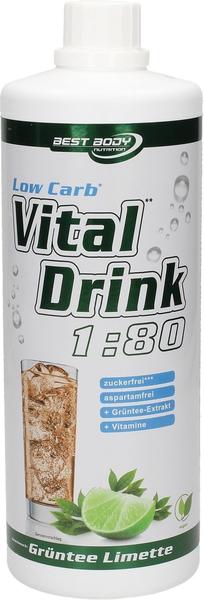 Best Body Nutrition Low Carb Vital Drink Grüntee-Limette 1000ml