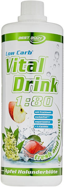 Best Body Nutrition Low Carb Vital Drink Apfel 1000ml