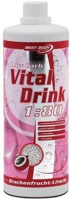 Best Body Nutrition Low Carb Vital Drink Drachenfrucht-Litschi 1000ml