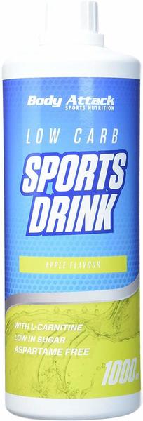Body Attack Low Carb Sports Drink, Apfel, 1er Pack (1x 1000ml)