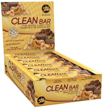 All Stars Clean Bar 18 x 60g Peanut Butter Chocolate