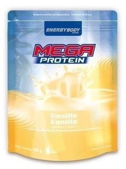 Energybody Mega Protein 2 x 500g Beutel Himbeer-Joghurt + Shaker