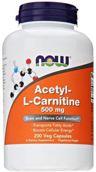 NOW Foods Acetyl L-Carnitin 500mg 200 Kapseln
