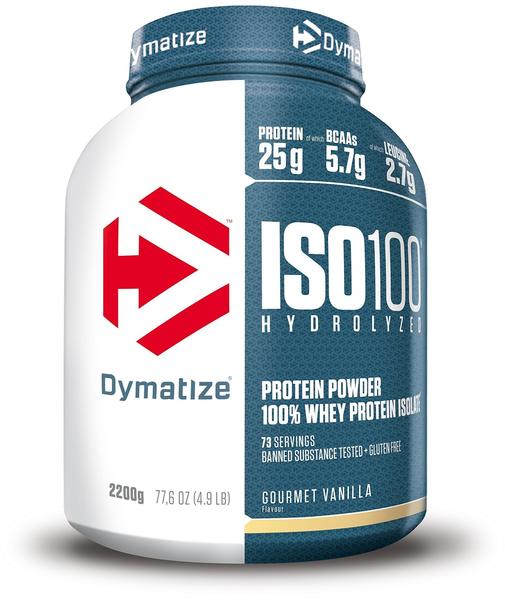 Dymatize Iso100 Hydrolyzed 100% Whey Protein Isolate 2200g Gourmet Vanilla