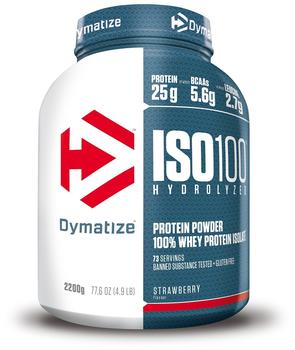 Dymatize Iso100 Hydrolyzed 100% Whey Protein Isolate 2200g Strawberry