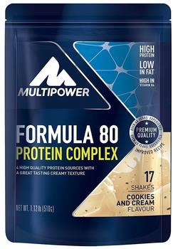 MultiPower Formula 80 Protein Complex Cookies Cream Pulver 510 g
