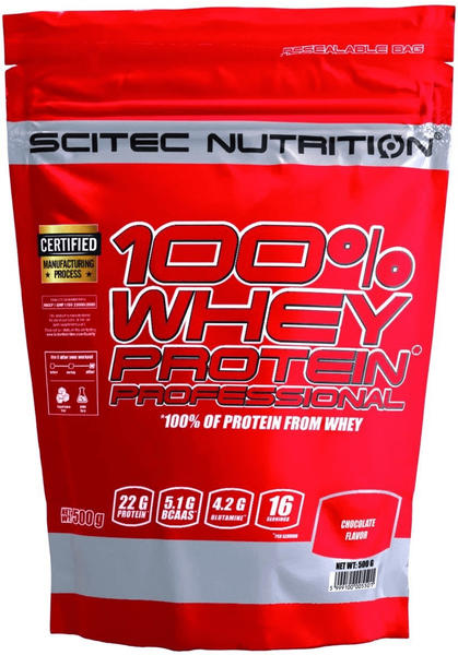 Scitec Nutrition 100% Whey Protein Professional Schoko Pulver 500 g