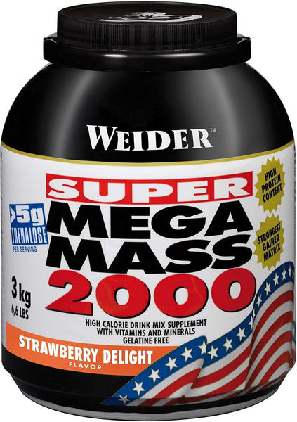 WEIDER Mega Mass 2000 Vanille Pulver 3000 g