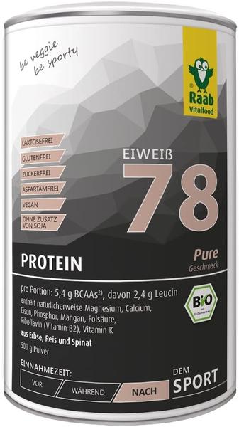 Raab Vitalfood Bio Protein Pur Pulver 500 g