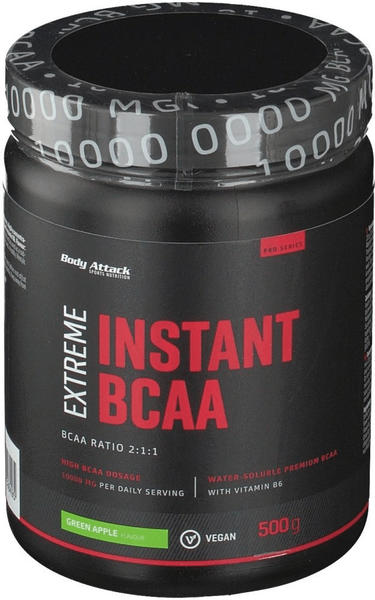 Body Attack Extreme Instant BCAA Pulver 500g Green Apple