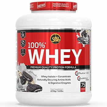 All Stars 100% Whey Protein 2270g Cookies and Cream