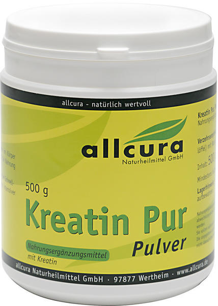Allcura Kreatin Pur Pulver Premium Qualitaet (500 g)