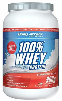 Body Attack 100% Whey Protein (58467) 900g Strawberry Cream