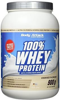 Body Attack 100% Whey Protein (67125) 900g Cookies and Cream