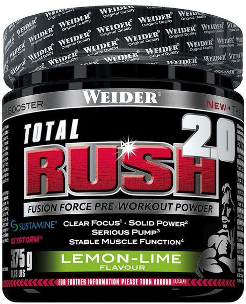 WEIDER Total Rush 2.0 Lemon Lime Pulver 375 g