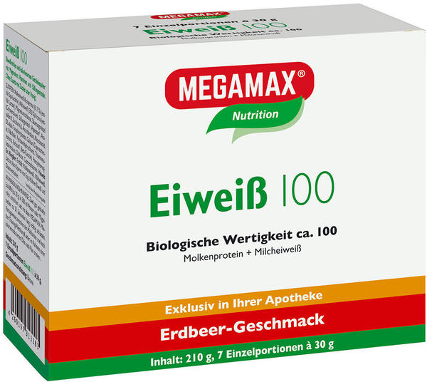 Megamax Eiweiss 100 Erdbeer Pulver (7x30g)