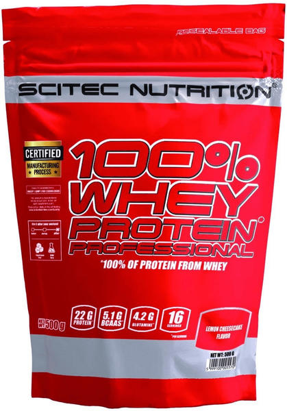 Scitec Nutrition 100% Whey Protein Professional Redesign 500g Lemon Cheesecake