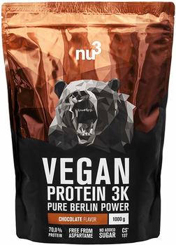 nu3 Vegan Protein 3K Schokolade Pulver 1000 g