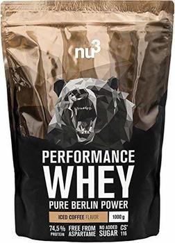 nu3 Performance Whey, Iced Coffee - Proteinpulver 1000 g Pulver