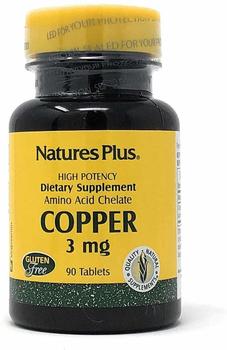 Natures Plus Copper, 3 mg (90 Tablets) - Nature&apos;s Plus