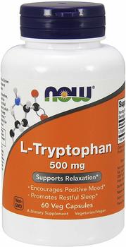 NOW Foods L-Tryptophan 500mg - 60 Kapseln