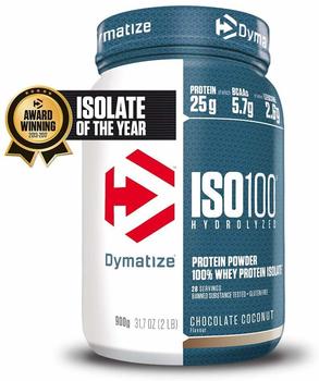 Dymatize Iso100 Hydrolyzed Chocolate Coconut Pulver 900 g