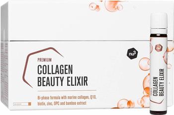 nu3 Premium Kollagen - 28 Trinkampullen - 2 Phasen-Komplex Formel - hochdosiert mit 5000 mg bioaktiven Kollagenpeptiden pro Ampulle - mit wertvollem Biotin auf deine Haut abgestimmt - Deep Skin Repair